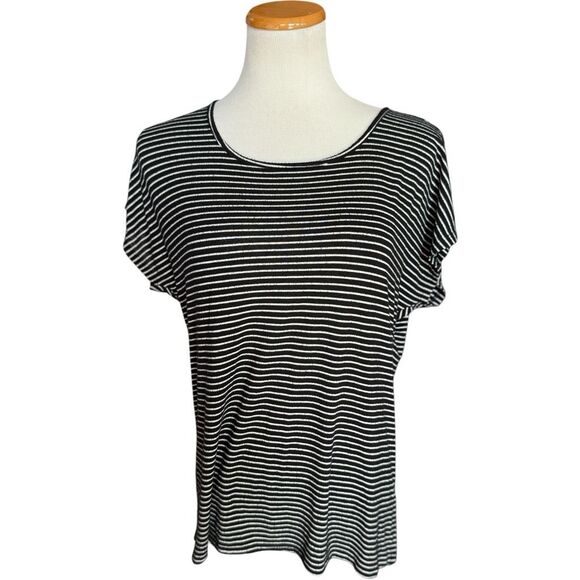 Womens Forever 21 Striped Heathered Tee Shirt Top Blouse - Sz S - Picture 1 of 1